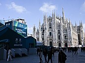 Italský Milán se chystá na olympijské hry.