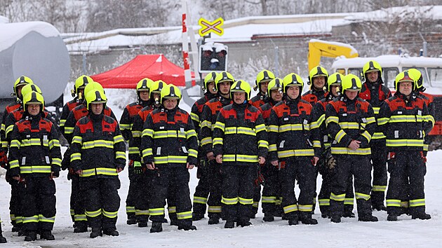 Dr�n� hasi�i p�i otev�en� jejich nov� z�kladny v Chebu.