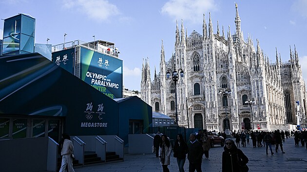 Italský Milán se chystá na olympijské hry.
