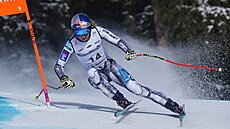 Ester Ledecká v akci v Crans Montan�.