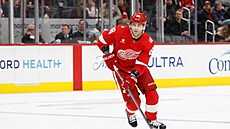 Americký úto�ník Patrick Kane v akci proti Washingtonu.