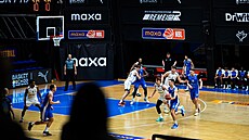 Momentka z utkání mezi USK Praha a Olomouckem.