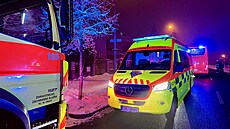 Hasi�i evakuovali koleje v Praze na B�evnov� kv�li po�áru pokoje. (30. ledna...