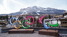 Italské m�sto Cortina d�Ampezzo se p�ipravuje na 25. zimní olympijské hry,...