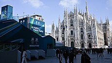 Italský Milán se chystá na olympijské hry.