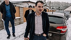 Ministr zahrani�í Petr Macinka na cest� za Milo�em Zemanem. (31. ledna 2026)