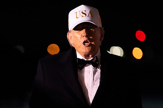 Donald Trump na palub� Air Force One