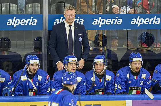 Italské hokejové st�ída�ce �éfuje finský stratég Jukka Jalonen.