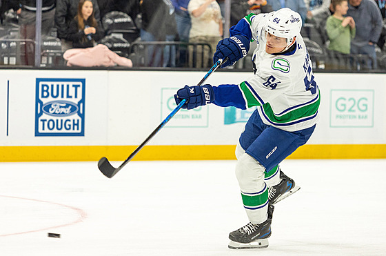 David Kämpf b�hem rozcvi�ení na zápas s Utahem.