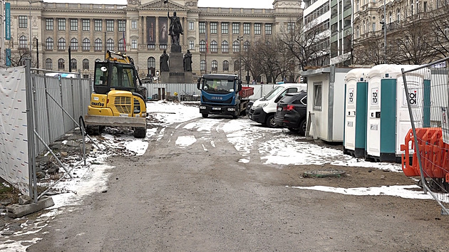 Práce na Václavském náměstí utichly. Vše jde podle harmonogramu, tvrdí dopravní podnik