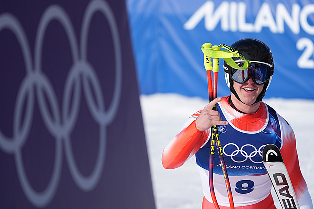 Král sjezdu Von Allmen. Kluk z plakátu, po kterém pojmenovali i klobásu