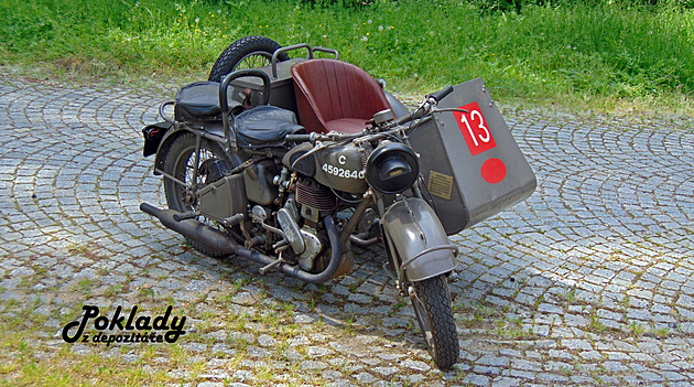 Slavný motocykl Norton Big 4 nakonec v bojích nahradil americký Jeep