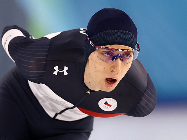 Metod�j J�lek p�i z�vodu na 5000 metr� v rychlobruslen� na zimn�ch olympijsk�ch...