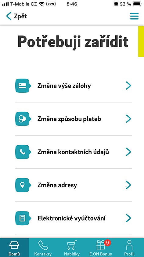 Vlastn� online obsluha z�kazn�k�m pom��e �et�it za elekt�inu a plyn