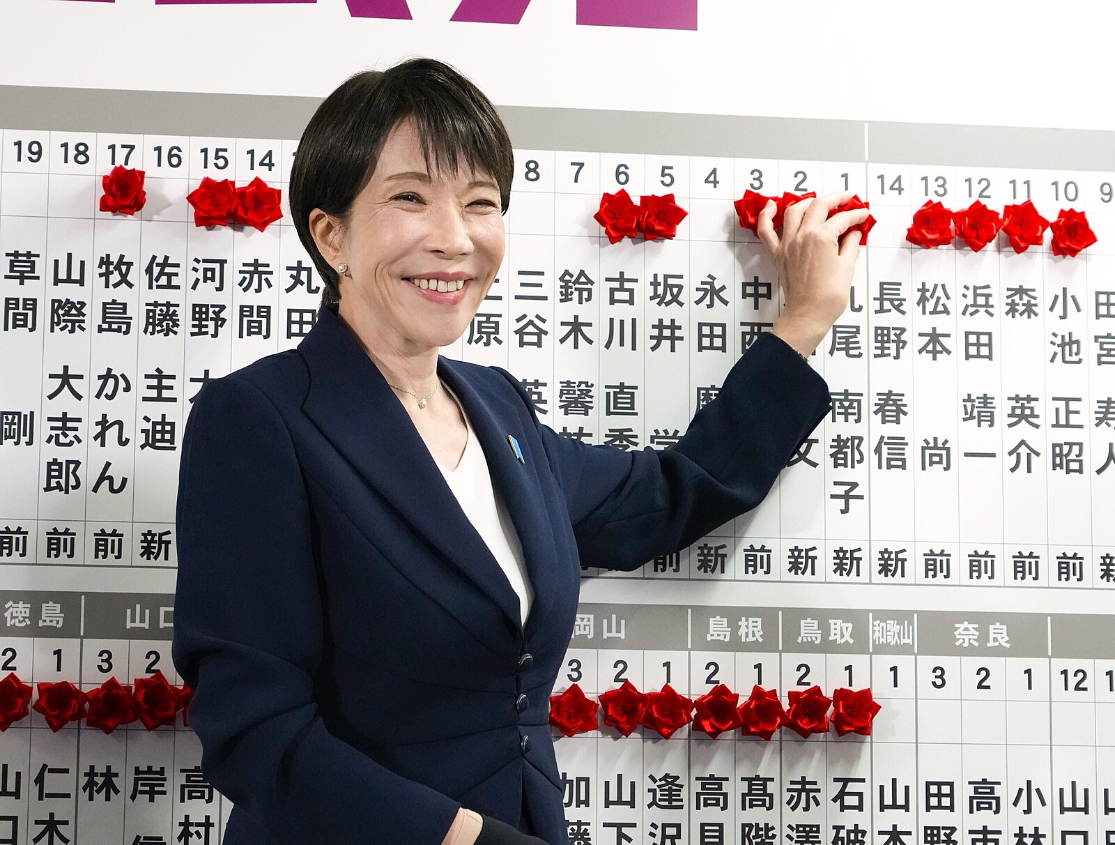 Triumf japonské premiérky. Její strana bude mít po volbách klíčovou většinu