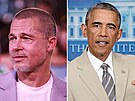 Brad Pitt a Barack Obama