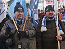 Stovky odborá�� se se�ly v Ostrav� na mítinku na podporu evropského pr�myslu....