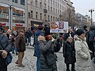 Demonstrace v centru Prahy na podporu prezidenta Pavla (1. února 2026)