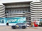 Milánský stadion San Siro p�ed zahájením olympijských her. (6. února 2026)