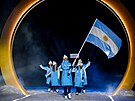 Slavnostní zahájení XXV. zimní olympiády v Itálii. Sportovci Argentiny. (6....