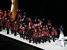Slavnostní zahájení XXV. zimní olympiády v Itálii. Sportovci Kanady. (6. února...