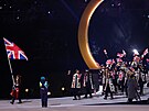 Slavnostní zahájení XXV. zimní olympiády v Itálii. Sportovci Velké Británie....