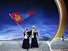 Slavnostní zahájení XXV. zimní olympiády v Itálii. Sportovci Mongolska. (6....