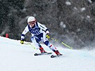 Sjezda�ka Elisa Maria Negri b�hem tréninku na sjezd na olympijských hrách v...