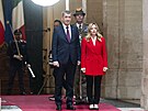 �eský premiér Andrej Babi� (ANO) na setkání s italskou premiérkou Giorgiou...