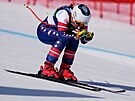 Ameri�anka Breezy Johnsonová p�edvedla v olympijském sjezdu skv�lý výkon.