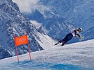 Lindsey Vonnová a její pád p�i olympijském sjezdu.