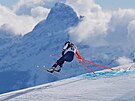 Ameri�anka Lindsey Vonnová a její pád p�i olympijském sjezdu.