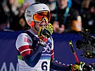 Ameri�anka Breezy Johnsonová hned v�d�la, �e olympijský sjezd jí vy�el...