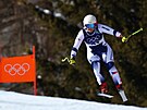�eská ly�a�ka Elisa Maria Negri p�i olympijském sjezdu.