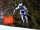 Alena Laba�tová b�hem olympijského sjezdu.