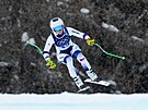 �eská ly�a�ka Alena Laba�tová p�i tréninku na olympijský sjezd.