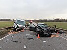 Dva lid� se zranili p�i nehod� osobn�ho auta, kamionu a dod�vky u �astolovic na...