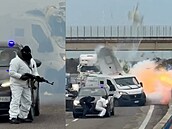 Ozbrojený gang p�epadl v Itálii pancé�ovanou dodávku