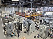 Pohled na výrobní halu slovenské spole�nosti MTS v Liptovském Mikulá�i, která...