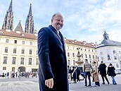 Kandidát na ministra spravedlnosti, Jeroným Tejc (ANO) na tiskové konferenci po...