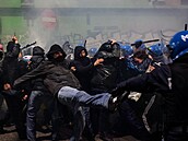 Demonstrace odp�rc� zimních olympijských her v Milán�. (7. února 2026)