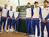 �eský tým pro daviscupové utkání se �védskem. Zleva kapitán Tomá� Berdych, Ji�í...