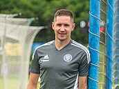 Video analytik zlínských fotbalist� Luká� �elezník.