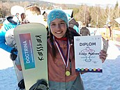 Zuzana Mad�rová na archivním snímku z doby, kdy chodila na Základní �kolu...