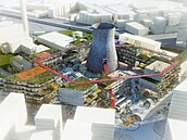 Návrhy chytré brn�nské �tvrti �pitálka slibovaly místo se spoustou zelen� �i...