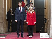 �eský premiér Andrej Babi� (ANO) na setkání s italskou premiérkou Giorgiou...