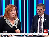 Ministryn� financí Alena Schillerová /ANO/ a Martin Kupka /ODS/ v po�adu Partie...