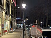 Osv�tlení v centru historické Vídn�. Dominující teplota 3000K, velmi málo...