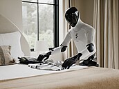 Robot Figure 03 p�i domácích pracích ve zku�ebním kalifornském dom� (12. �íjna...