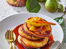 Lívance s karamelizovanými hru�kami